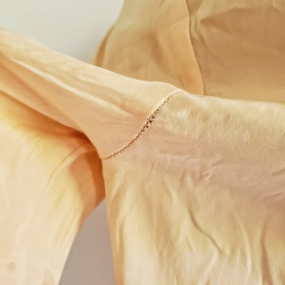 MADEWELL Etude Silk Blouse in Peach XS - Picture 9 of 11